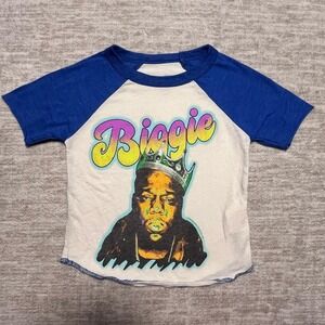 Rowdy Sprout Biggie Smalls Tee Baby 3–6M Raglan Shirt Notorious BIG Retro